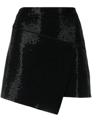 Mini sijonas su kristalais Andreadamo juoda