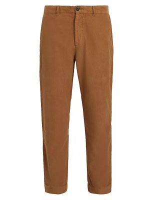 Вельветовые брюки Allsaints коричневые