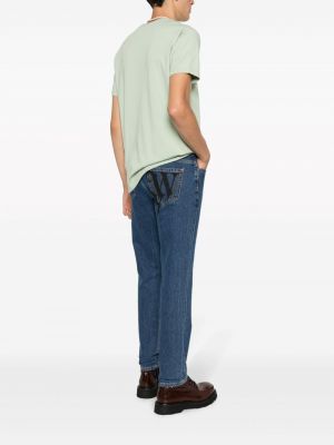 Skinny fit džinsi ar apdruku Vivienne Westwood zils