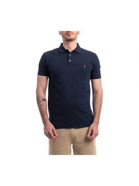 Slim fit t-shirt aus baumwoll Polo Ralph Lauren blau