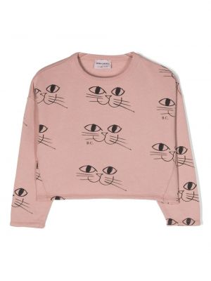 Hoodie con stampa Bobo Choses rosa