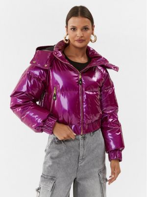 Džínová bunda Versace Jeans Couture fialová