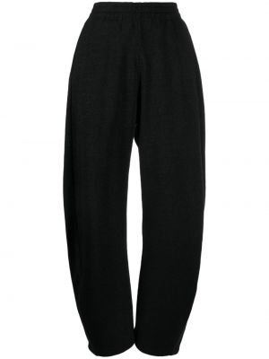 Pantaloni sport din bumbac Jnby negru