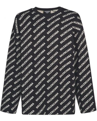 Sweter bawełniany Balenciaga, сzarny