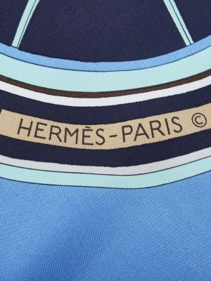 Seiden schal Hermès blau