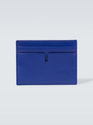 Bőr pénztárca Burberry kék