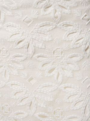 Falda midi de algodón Ermanno Scervino blanco