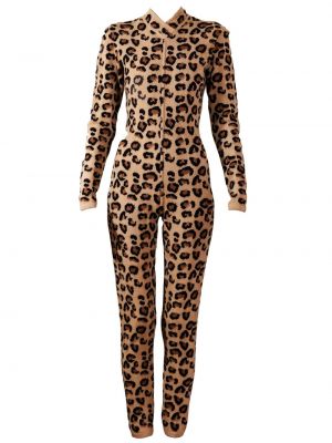 Salopetă cu imagine cu model leopard Fashion Concierge Vip