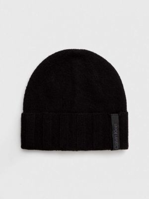 Вълнена шапка Calvin Klein черно