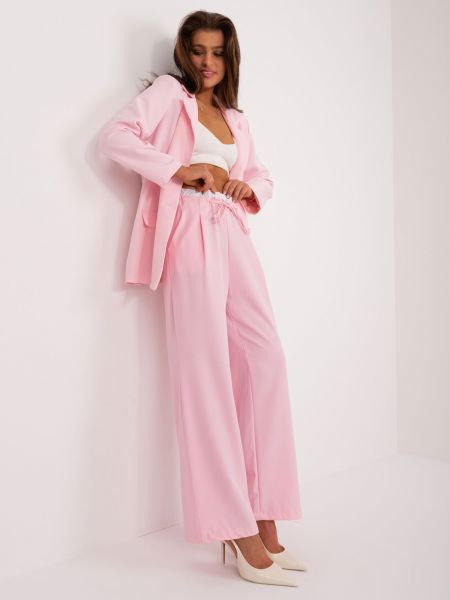 Odijelo s džepovima Fashionhunters ružičasta