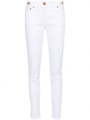 Skinny džíny Versace bílé