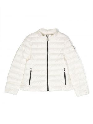 Lynlås quiltet jakke for piger Moncler Enfant hvid