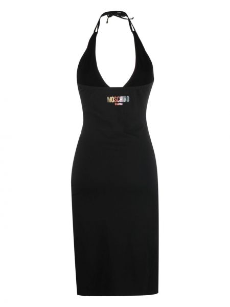 Kleid mit print Moschino schwarz