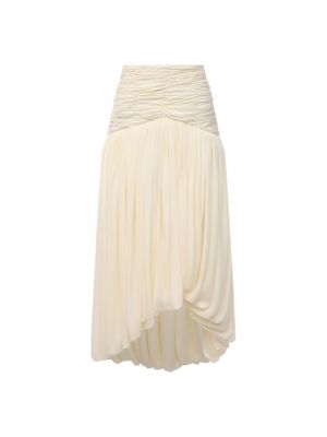 Шелковая юбка Khaite - Белый