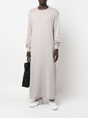 Dzianinowa sukienka długa z kaszmiru Extreme Cashmere szara