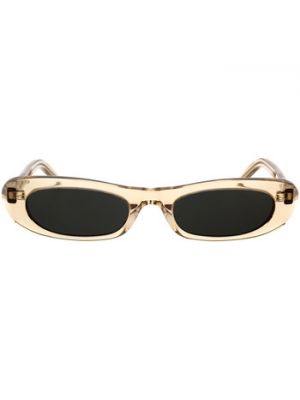 Beżowe okulary przeciwsłoneczne Yves Saint Laurent