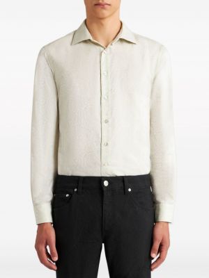 Jacquard hemd aus baumwoll Etro weiß