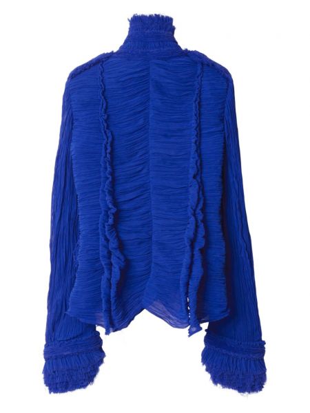Plisovaná bunda Burberry modrá