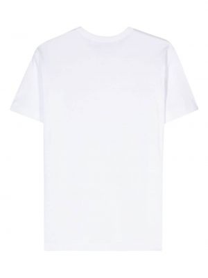 Bavlněné tričko se srdcovým vzorem Comme Des Garçons Play bílé