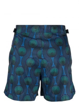 Shorts à imprimé Ozwald Boateng bleu