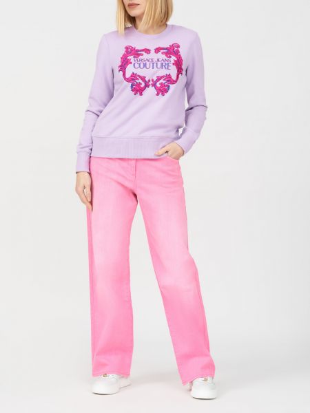 Фиолетовый свитер Versace Jeans Couture