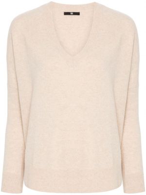 Kašmírový pulovr Max & Moi béžový