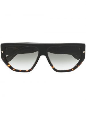 Oversized sluneční brýle s potiskem Dsquared2 Eyewear černé