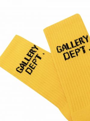 Chaussettes en tricot Gallery Dept. jaune