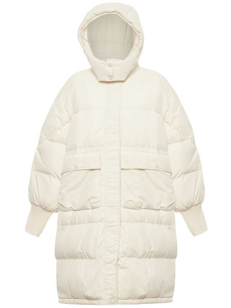 Памучно зимно палто Mymo бяло
