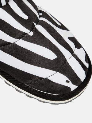 Škornji za sneg iz najlona s potiskom z zebra vzorcem Dolce&gabbana