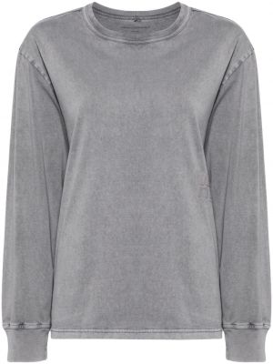 Bavlnené tričko Alexander Wang sivá