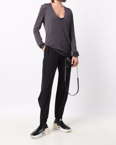 Jersey manga larga de tela jersey Rick Owens violeta