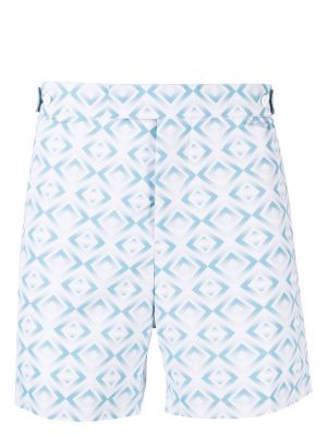 Shorts à imprimé à motif géométrique Frescobol Carioca