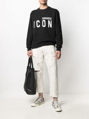 Sweat col rond col rond Dsquared2 noir