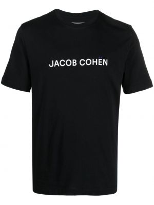Bavlněné tričko s potiskem Jacob Cohen