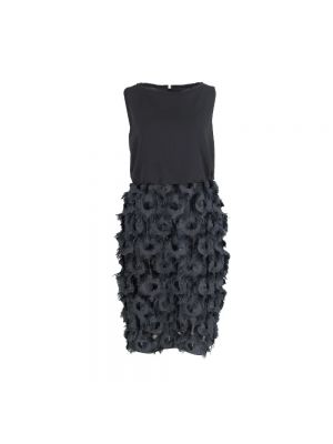 Sukienka mini w piórka Max Mara czarna