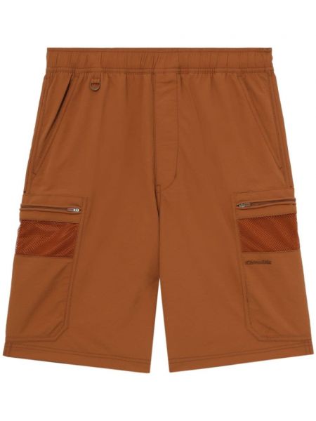 Broderet træningsshorts Chocoolate brun