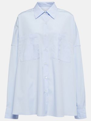 Bavlnená košeľa Dries Van Noten modrá
