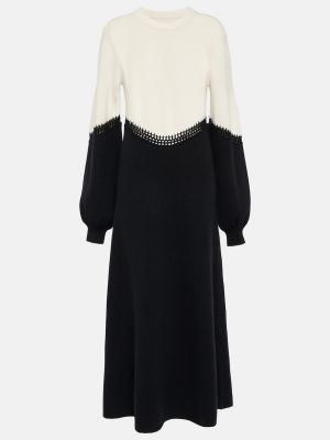 Кашемировое шерстяное длинное платье Chloé
