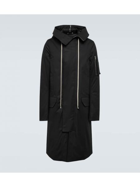 Bomull parkas Rick Owens svart