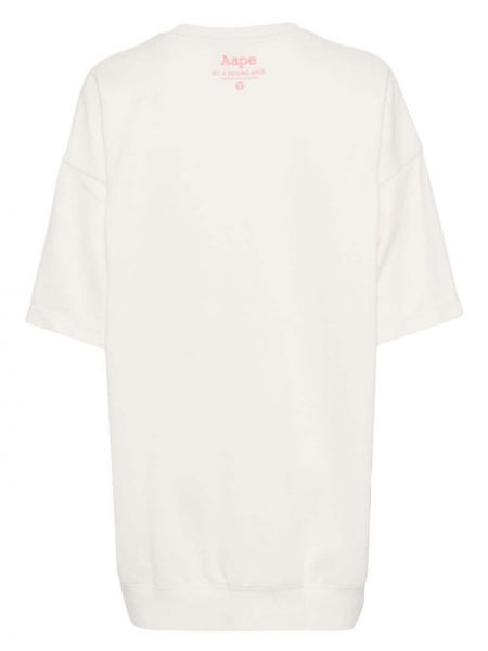 T-shirt en coton avec applique Aape By *a Bathing Ape® blanc