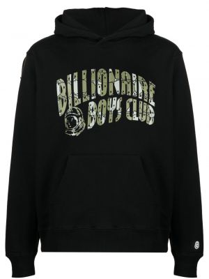Bluza z kapturem bawełniana z nadrukiem Billionaire Boys Club czarna