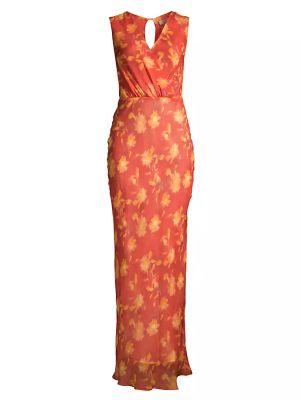 Платье макси с запахом Azalea и цветочным принтом Bec & Bridge, lumen floral