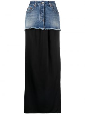 Falda de cintura alta Mm6 Maison Margiela azul