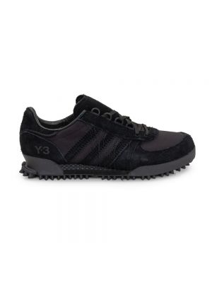 Sneakersy zamszowe Y-3 czarne