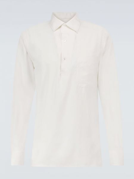Bavlněná košile Loro Piana bílá