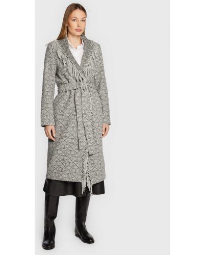 Manteau en laine Twinset gris