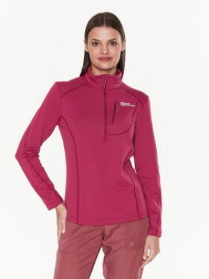 Jack Wolfskin Mikina Kolbenberg 1710791  Regular Fit - bordová