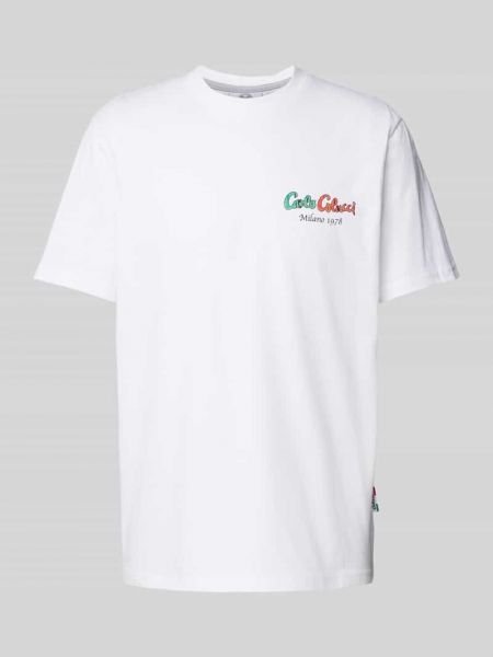 Koszulka z nadrukiem Carlo Colucci biała
