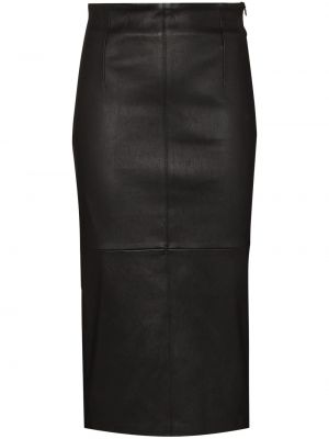 Falda de tubo ajustada Brunello Cucinelli negro